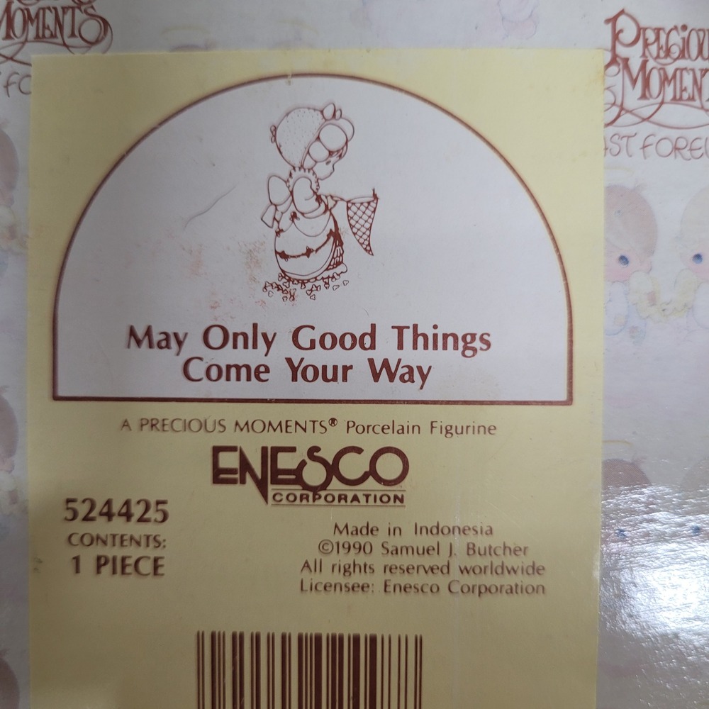 Precious Moments May Only Good Things Come Your Way Figurine 524425 1990